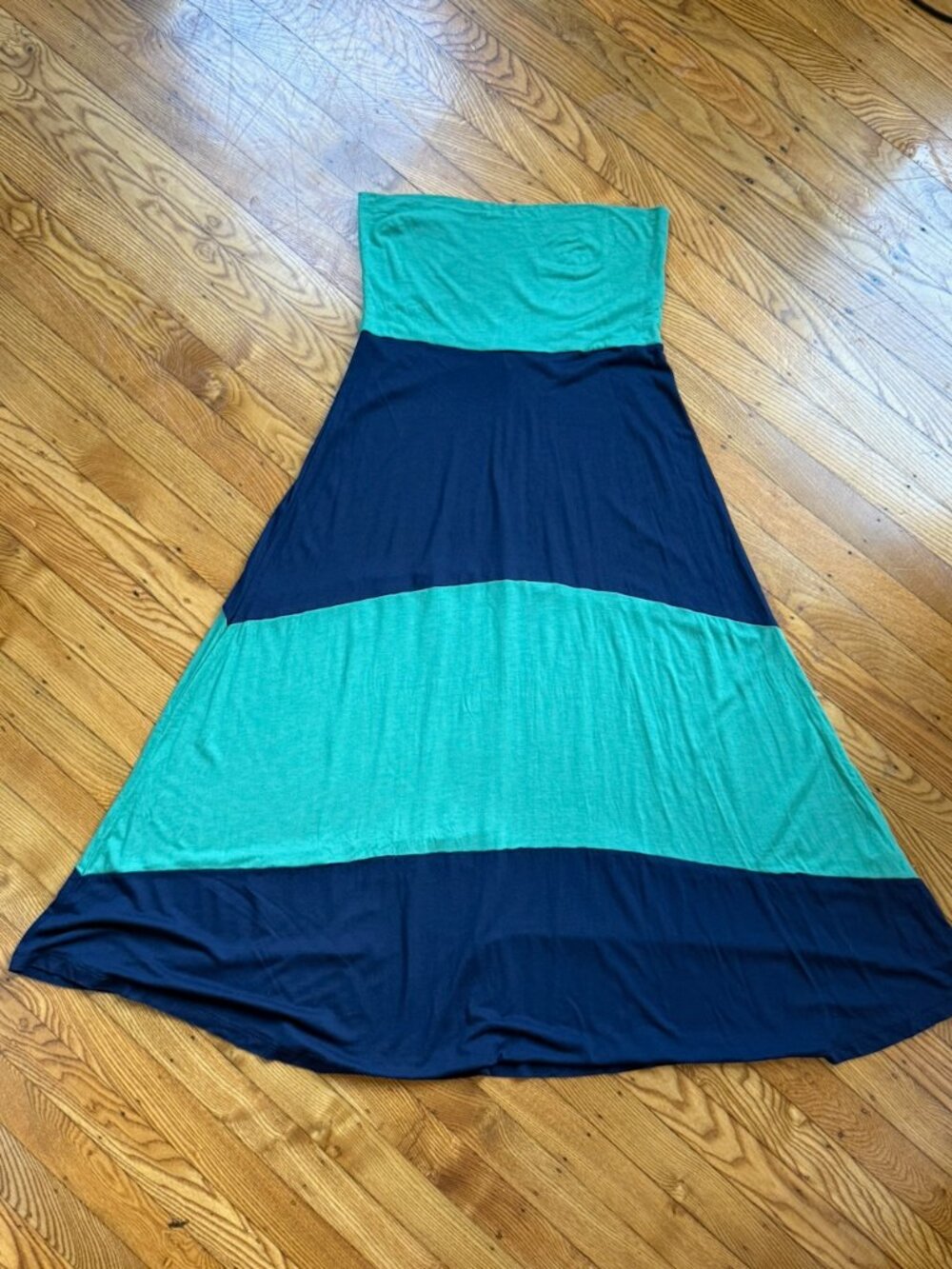 Gap Convertible Skirt/ Strapless Dress - Green & Blue